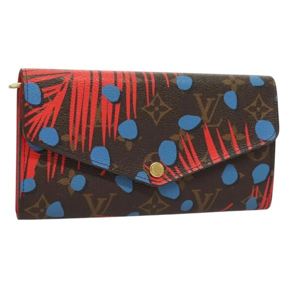 LOUIS VUITTON Monogram Jungle Dot Portefeuille Sarah Wallet M41381 Auth 119252V - Picture 7 of 16